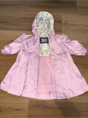 🧸Vintage La Petite by Rothschild Pink Floral Princess coat